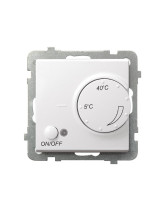Regulator temperatury z czujnikiem napowietrznym BIAŁY MAT SONATA