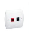 Gniazdo komputerowe RJ45 kategoria 5e + gniazdo telefoniczne RJ11. Montaż do puszki na wkręty biały KONTAKT SIMON AF5T/11
