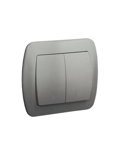 Łącznik świecznikowy 10AX, 250V~, zaciski śrubowe aluminiowy KONTAKT SIMON AW5/26
