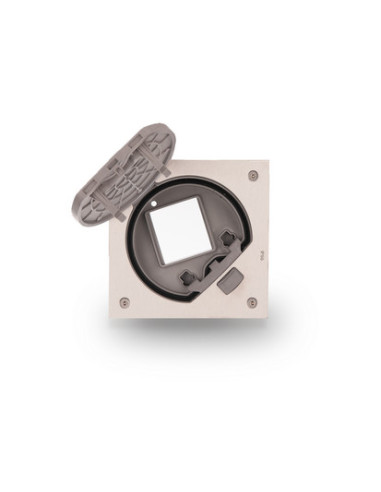 Wkład z pokrywą, bez gniazd stal nierdz. KONTAKT SIMON KSE0/23/72