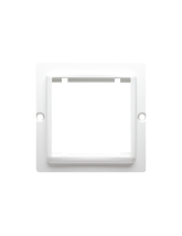 Adapter (przejściówka) na osprzęt standardu 45 × 45 mm. Montaż do puszki na wkręty biały KONTAKT SIMON BMA45/11