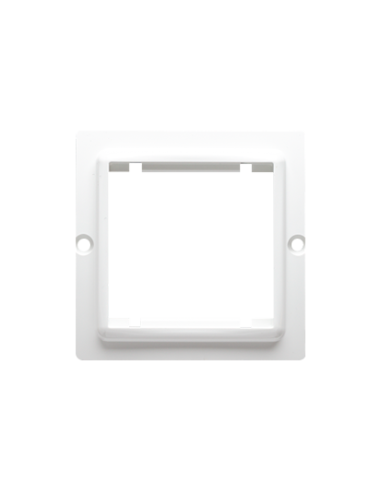 Adapter (przejściówka) na osprzęt standardu 45 × 45 mm. Montaż do puszki na wkręty biały KONTAKT SIMON BMA45/11