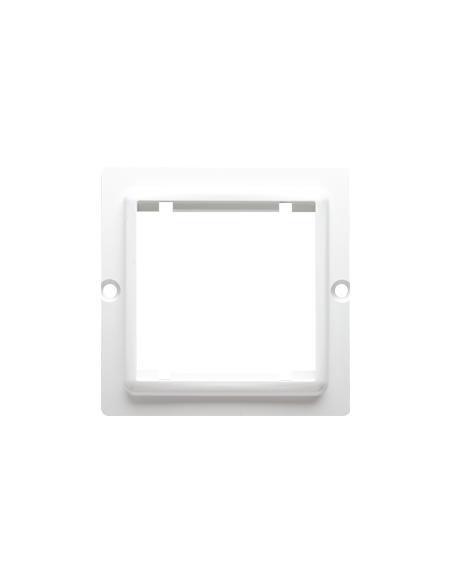 Adapter (przejściówka) na osprzęt standardu 45 × 45 mm. Montaż do puszki na wkręty biały KONTAKT SIMON BMA45/11