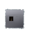 Gniazdo HDMI pojedyncze (moduł) stal inox KONTAKT SIMON BMGHDMI.01/21