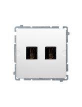 Gniazdo HDMI podwójne (moduł) biały KONTAKT SIMON BMGHDMI2.01/11