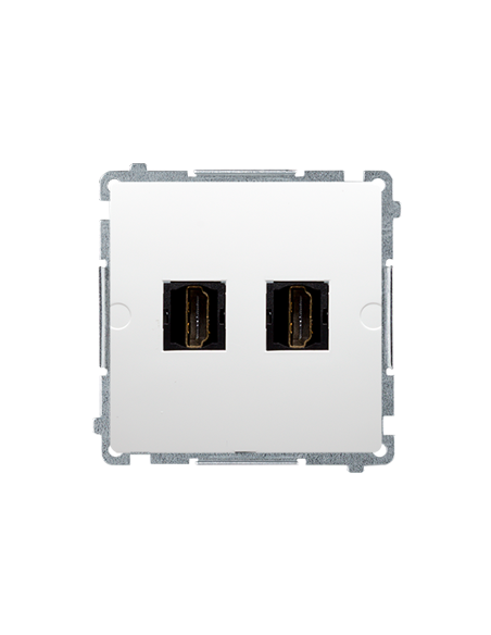 Gniazdo HDMI podwójne (moduł) biały KONTAKT SIMON BMGHDMI2.01/11