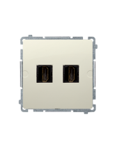 Gniazdo HDMI podwójne (moduł) beż KONTAKT SIMON BMGHDMI2.01/12