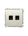 Gniazdo HDMI podwójne (moduł) beż KONTAKT SIMON BMGHDMI2.01/12