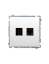 Gniazdo HDMI + RJ45 kat.6. (moduł) biały KONTAKT SIMON BMGHRJ45.01/11