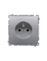 Gniazdo wtyczkowe z uziemieniem (moduł) 16A, 250V~, zaciski śrubowe stal inox KONTAKT SIMON BMGZ1.01/21