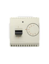 Regulator temperatury z czujnikiem wewnętrznym, 16A, 230V~. Montaż gniazda na wkręty do puszki beż KONTAKT SIMON BMRT10W.02/12