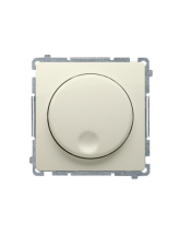 Ściemniacz naciskowo-obrotowy (moduł), 20–500 W, 230V~ beż KONTAKT SIMON BMS9T.01/12