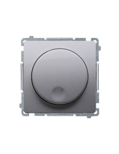 Ściemniacz naciskowo-obrotowy (moduł), 20–500 W, 230V~ stal inox KONTAKT SIMON BMS9T.01/21