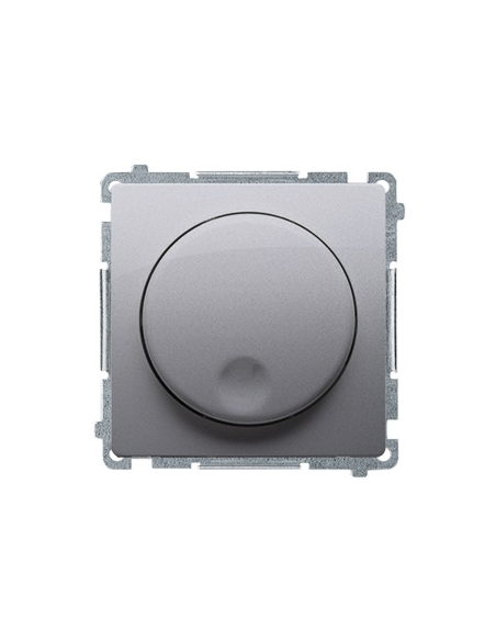 Ściemniacz naciskowo-obrotowy (moduł), 20–500 W, 230V~ stal inox KONTAKT SIMON BMS9T.01/21
