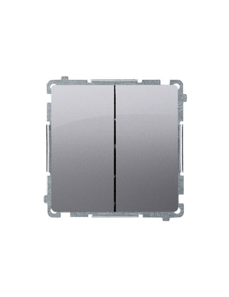 Łącznik świecznikowy z podświetleniem LED (moduł) 10AX, 250V~, szybkozłącza stal inox KONTAKT SIMON BMW5L.01/21