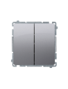 Łącznik schodowy podwójny (moduł) 10AX, 250V~, zaciski śrubowe stal inox KONTAKT SIMON BMW6/2.01/21