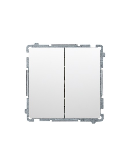 Łącznik schodowy podwójny z podświetleniem LED (moduł) 10AX, 250V~, zaciski śrubowe biały KONTAKT SIMON BMW6/2L.01/11