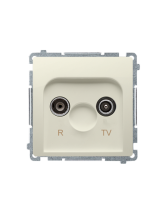 Gniazdo antenowe R-TV zakończeniowe do gniazd przelotowych (moduł), 1x wejście: 5–862 MHz beż KONTAKT SIMON BMZAK10/1.01/12