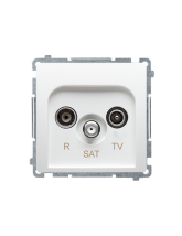 Gniazdo antenowe R-TV-SAT końcowe (moduł) *Może być użyte jako gniazdo zakończeniowe do gniazd przelotowych R-TV-SAT KONTAKT SIM