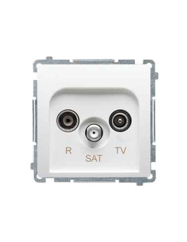 Gniazdo antenowe R-TV-SAT końcowe (moduł) *Może być użyte jako gniazdo zakończeniowe do gniazd przelotowych R-TV-SAT KONTAKT SIM