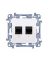 Gniazdo RJ45 kat. 6 + gniazdo telefoniczne RJ11 (moduł) biały KONTAKT SIMON C6T.01/11