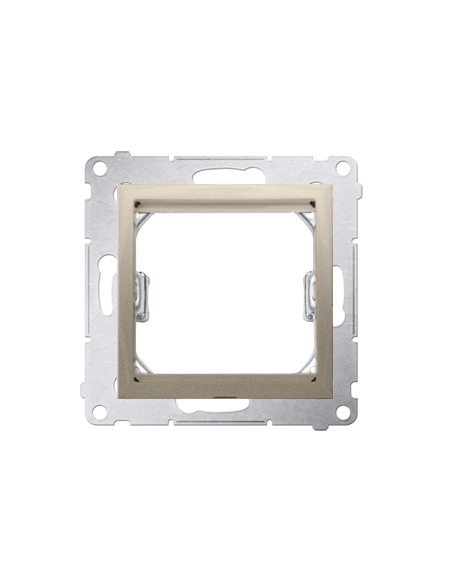 Adapter (przejściówka) na osprzęt standardu 45 × 45 mm złoty mat *Do gniazd teleinformatycznych Simon Connect KONTAKT SIMON DA45