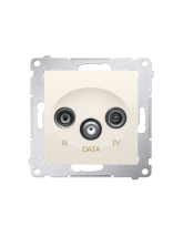 Gniazdo R-TV-DATA (moduł) kremowy KONTAKT SIMON DAD.01/41