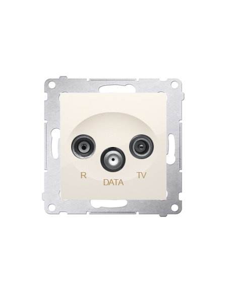 Gniazdo R-TV-DATA (moduł) kremowy KONTAKT SIMON DAD.01/41