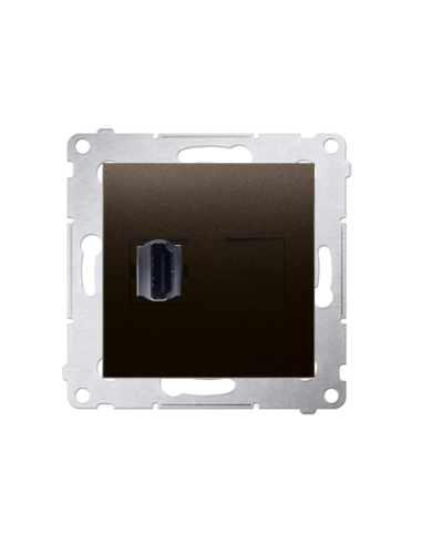 Gniazdo HDMI (moduł) brąz mat KONTAKT SIMON DGHDMI.01/46