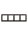 Ramka 4-krotna PREMIUM do puszek karton-gips IP20 / IP44 antracyt KONTAKT SIMON DRK4/48