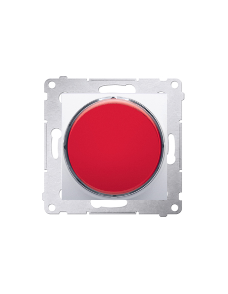 Sygnalizator świetlny LED – światło czerwone (moduł) 230V~ biały KONTAKT SIMON DSS2.01/11