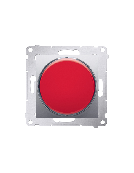 Sygnalizator świetlny LED – światło czerwone (moduł) 230V~ srebrny mat KONTAKT SIMON DSS2.01/43