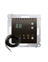Regulator temperatury z wyświetlaczem z czujnikiem zewnętrznym (moduł) 16(2) A, 230V~ brąz mat *W komplecie czujnik zewnętrzny (