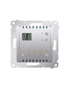 Regulator temperatury z wyświetlaczem z czujnikiem wewnętrznym (moduł) 16(2) A, 230V~ srebrny mat KONTAKT SIMON DTRNW.01/43