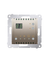 Regulator temperatury z wyświetlaczem z czujnikiem wewnętrznym (moduł) 16(2) A, 230V~ złoty mat KONTAKT SIMON DTRNW.01/44