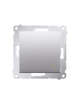 Łącznik schodowy (moduł) 16AX, 250V~, zaciski śrubowe srebrny mat KONTAKT SIMON DW6A.01/43