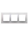Ramka 3-krotna Nature-Metal, INOX KLASYCZNY, IP20/IP44* (*IP44-należy zastosować zestaw uszczelek DUN3) KONTAKT SIMON DRN3/77