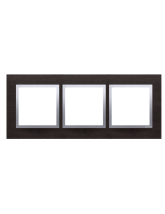 Ramka 3-krotna Nature-Metal, INOX YIN, IP20/IP44* (*IP44-należy zastosować zestaw uszczelek DUN3) KONTAKT SIMON DRN3/78