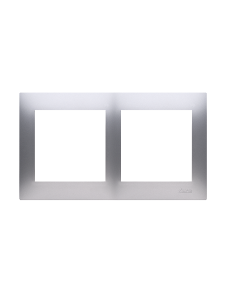 Ramka 2-krotna PREMIUM IP20 / IP44 srebrny mat KONTAKT SIMON DR2/43