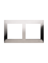 Ramka 2-krotna PREMIUM IP20 / IP44 inox KONTAKT SIMON DR2/61