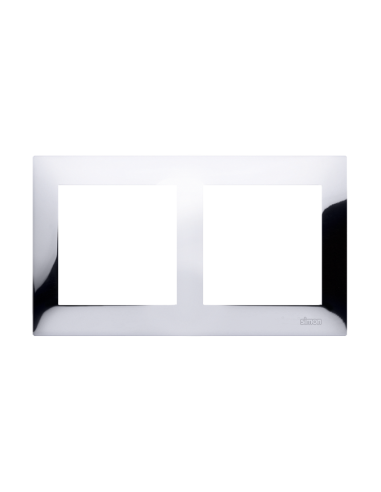 Ramka 2-krotna PREMIUM IP20 / IP44 chrom KONTAKT SIMON DR2/63