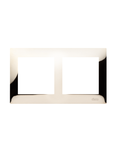 Ramka 2-krotna PREMIUM IP20 / IP44 złoto KONTAKT SIMON DR2/66
