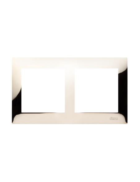 Ramka 2-krotna PREMIUM IP20 / IP44 złoto KONTAKT SIMON DR2/66