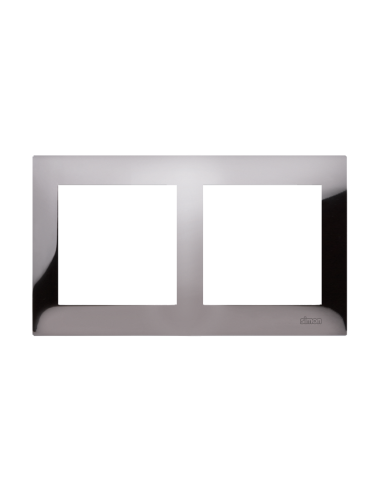 Ramka 2-krotna PREMIUM IP20 / IP44 ciemna stal KONTAKT SIMON DR2/67