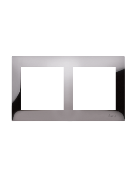 Ramka 2-krotna PREMIUM IP20 / IP44 ciemna stal KONTAKT SIMON DR2/67