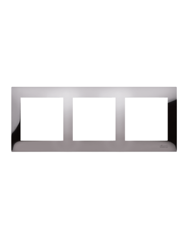 Ramka 3-krotna PREMIUM IP20 / IP44 ciemna stal KONTAKT SIMON DR3/67