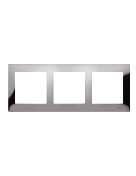 Ramka 3-krotna PREMIUM IP20 / IP44 ciemna stal KONTAKT SIMON DR3/67
