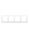 Ramka 4-krotna PREMIUM IP20 / IP44 biały KONTAKT SIMON DR4/11
