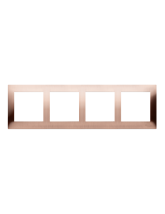 Ramka 4-krotna PREMIUM IP20 / IP44 miedź rustykalna KONTAKT SIMON DR4/36