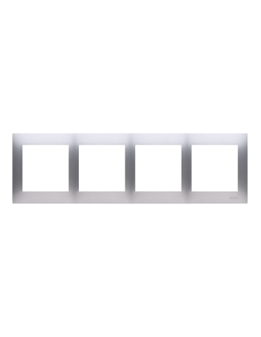 Ramka 4-krotna PREMIUM IP20 / IP44 srebrny mat KONTAKT SIMON DR4/43